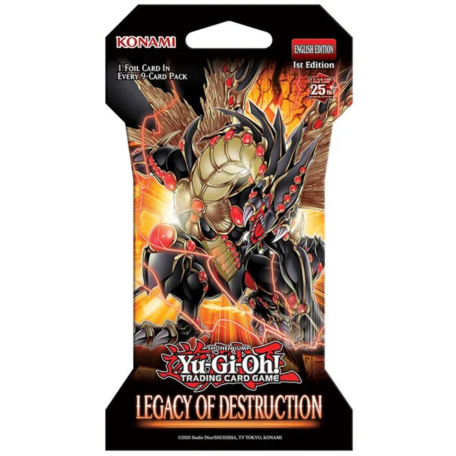 YUGIOH LEGACY OF DESTRUCTION SLEEVED BOOSTER PACK