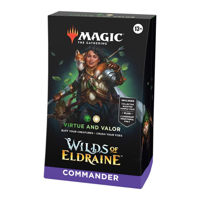 [MTG0025] MTG WILDS OF ELDRAINE COMMANDER DECK     VIRTUE AND VALOR