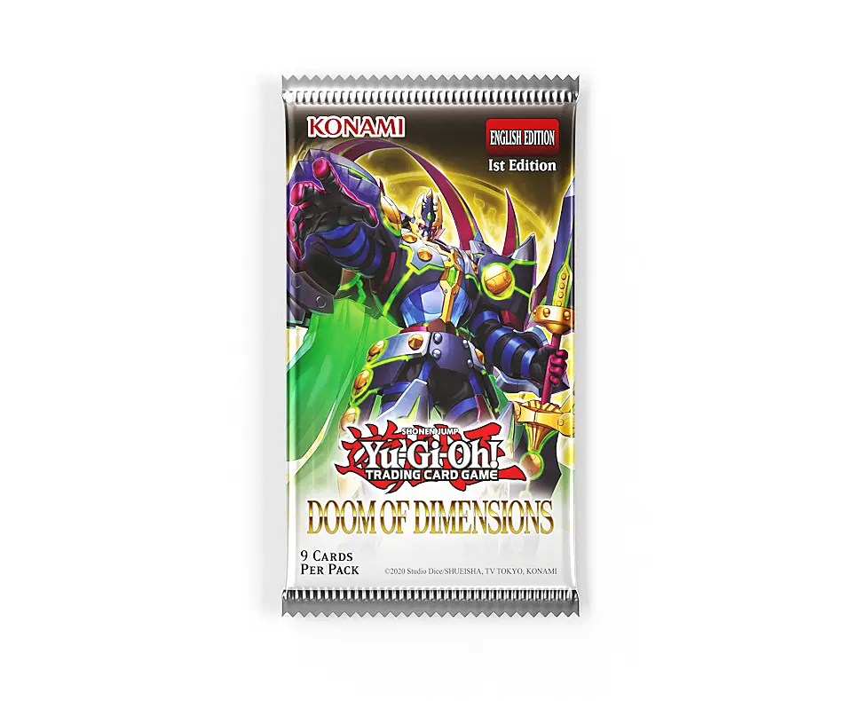 YUGIOH DOOM OF DIMENSION BOOSTER PACK