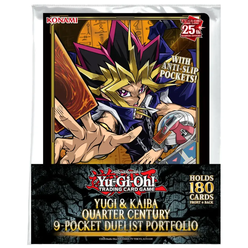 YUGIOH YUGI & KAIBA QUARTER CENTURY 9-POCKET DUELIST PORTFOLIO