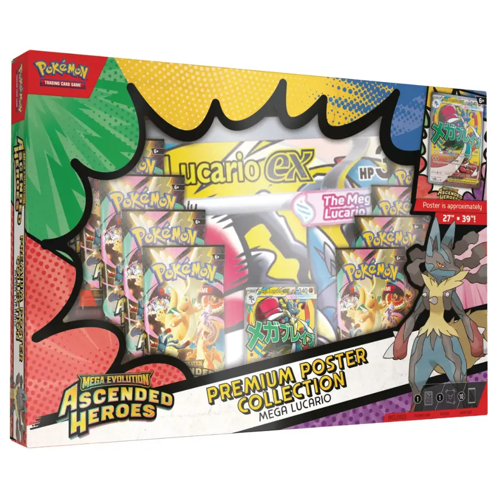 POKÉMON ME ASCENDED HEROES PREMIUM POSTER COLLECTION LUCARIO