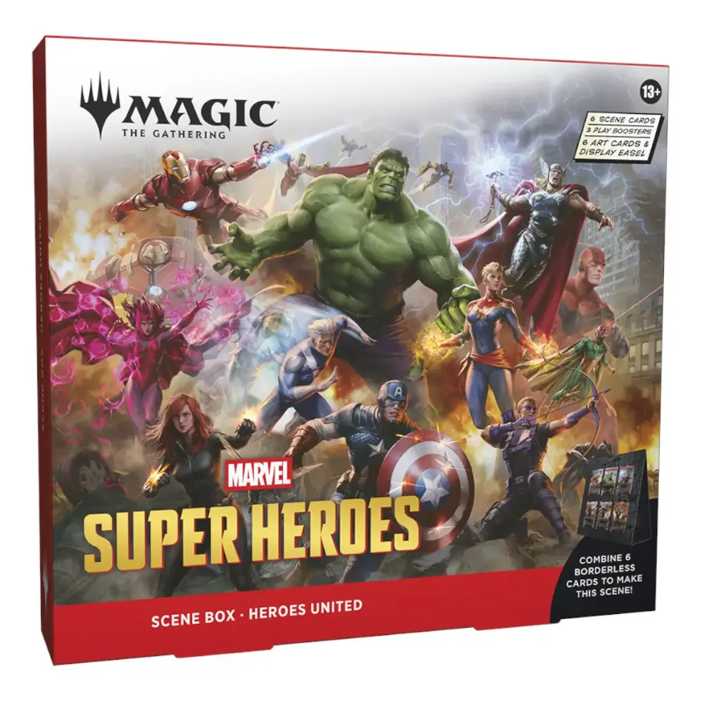 MTG MARVEL SUPER HEROES SCENE BOX DISPLAY - HEROES UNITED