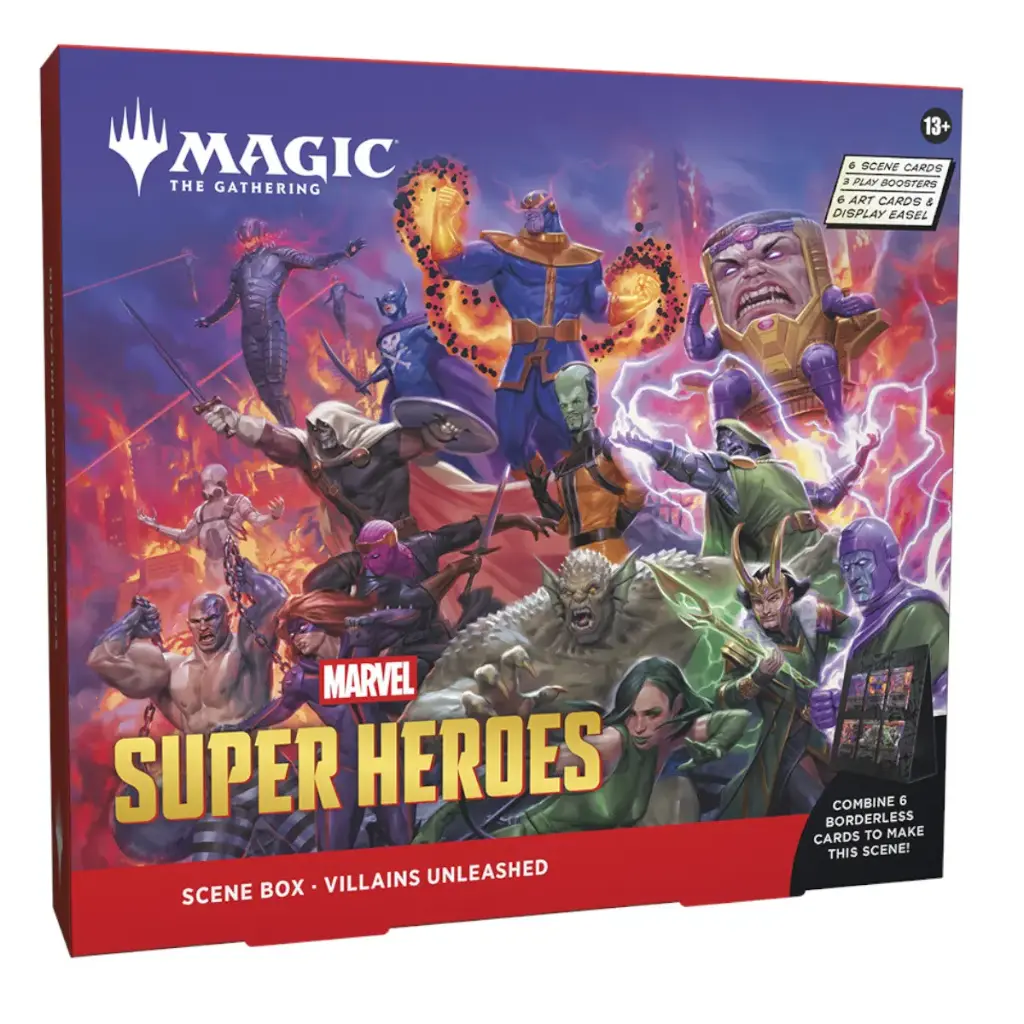 MTG MARVEL SUPER HEROES SCENE BOX DISPLAY - VILLAINS UNLEASHED