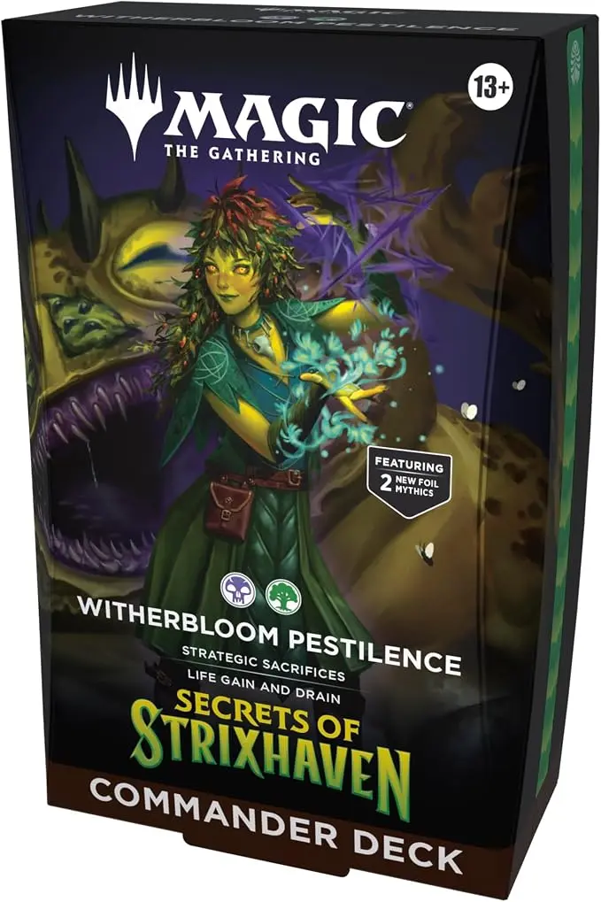 MTG SECRETS OF STRIXHAVEN COMMANDER DECK - WITHERBLOOM PESTILENCE