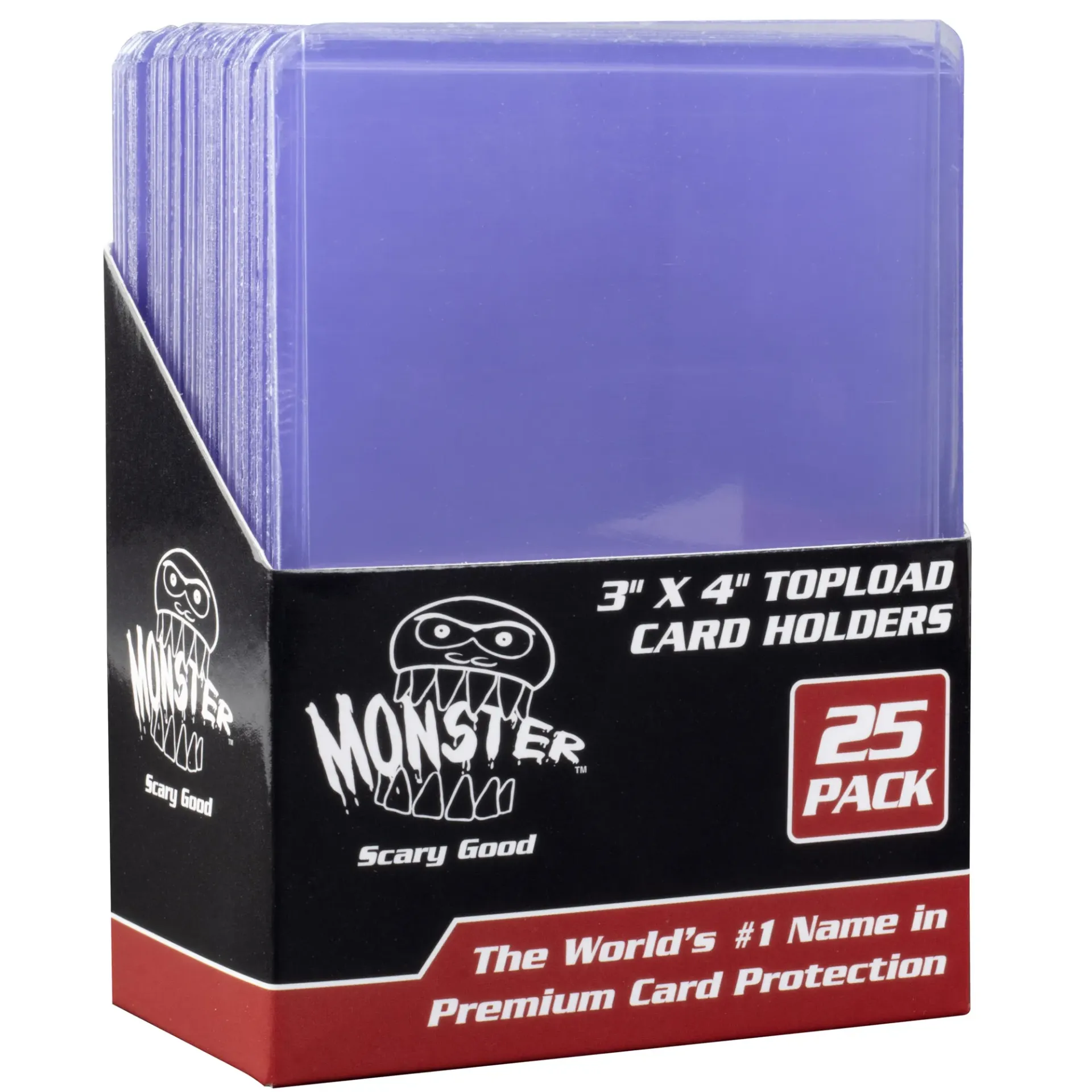 TOPLOADER MONSTER CLEAR CARD PROTECTOR 25 CT