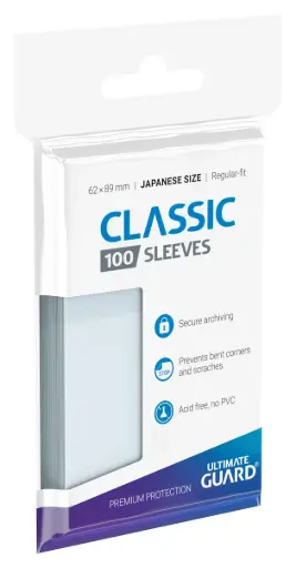 [AFUG0001] ULTIMATE GUARD CLASSIC SOFT SLEEVES JAPANESE 100CT