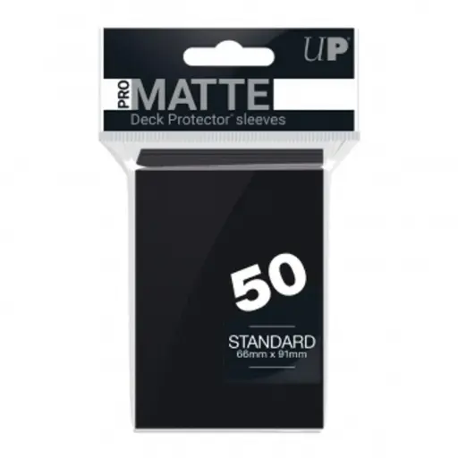 [AFUP0005] DECK PROTECTOR SLEEVES UP MATTE BLACK STANDARD 50CT