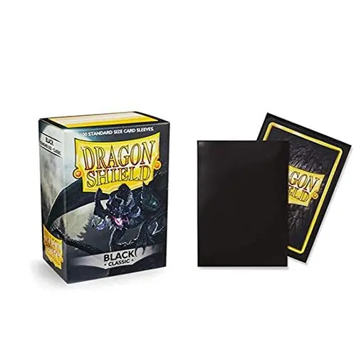 [AFDS0001] DRAGON SHIELD SLEEVES STANDARD CLASSIC BLACK (100 ct)